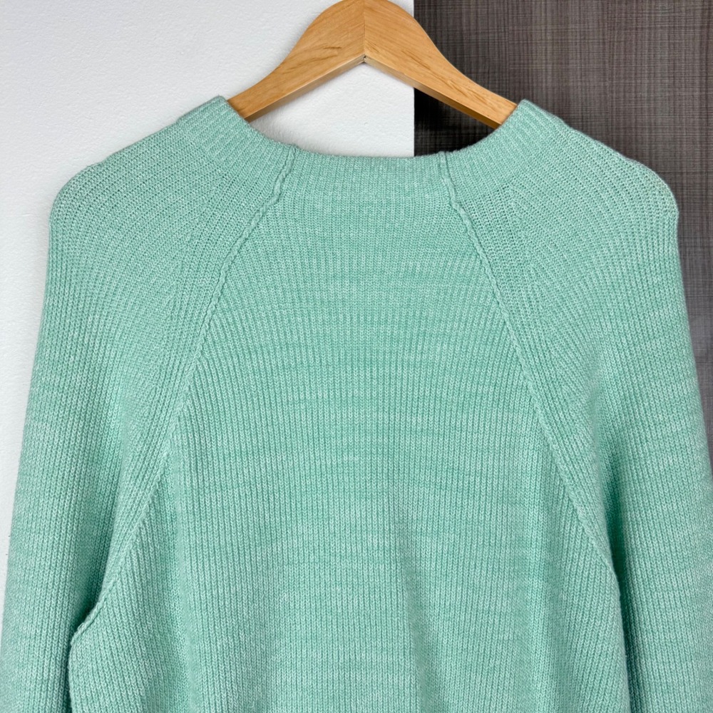 Free People Mint Too Good‎ Mock Neck Pullover Sweater Opaline - Picture 10 of 14